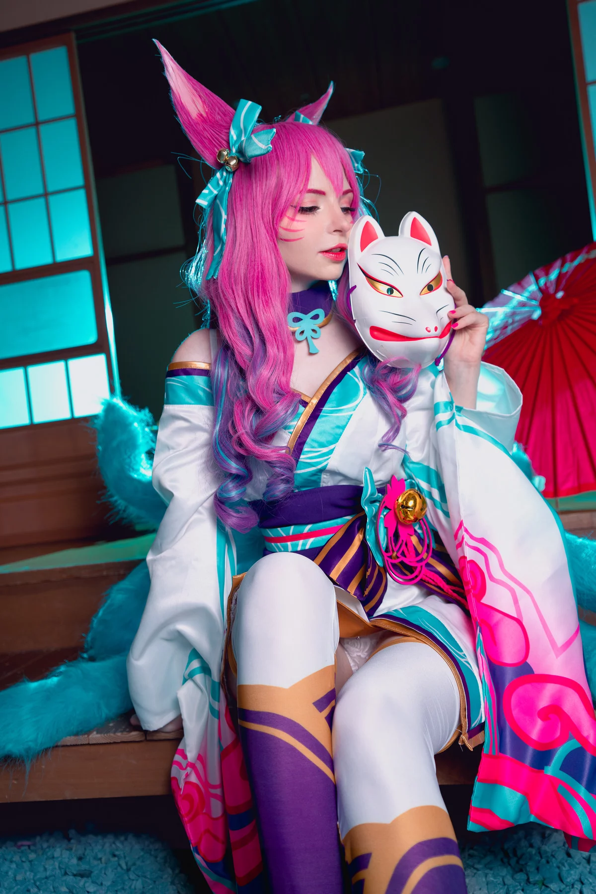 爱尔兰萝莉美女Peach Milky阿狸英雄联盟主题性感多套服饰系列秀完美身材诱惑写真142P