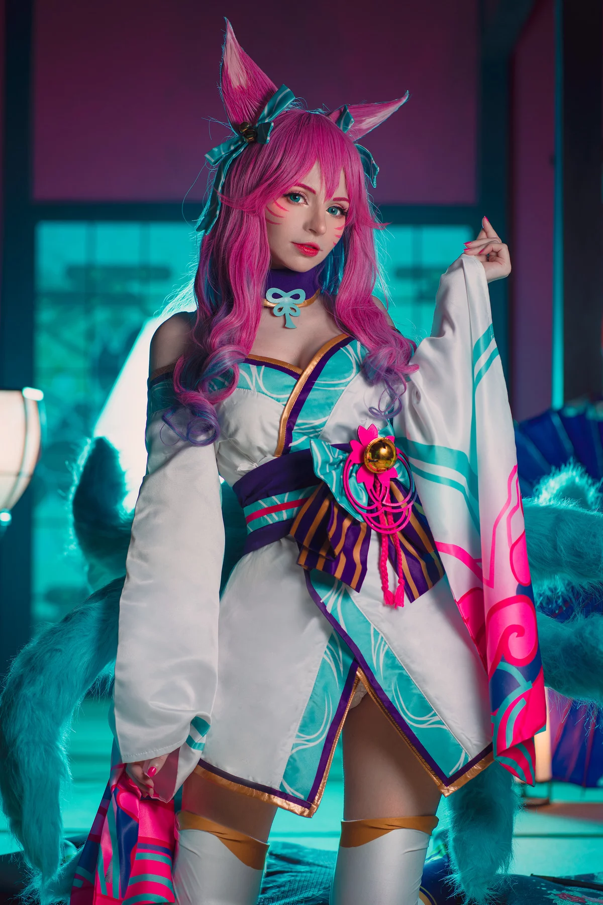 爱尔兰萝莉美女Peach Milky阿狸英雄联盟主题性感多套服饰系列秀完美身材诱惑写真142P