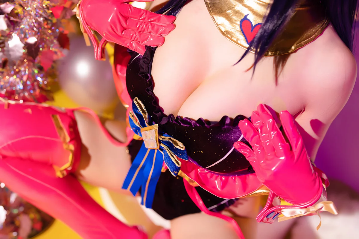 Coser小姐姐星之迟迟星野爱同人主题兔女郎装扮性感高叉连体衣秀美腿诱惑写真119P