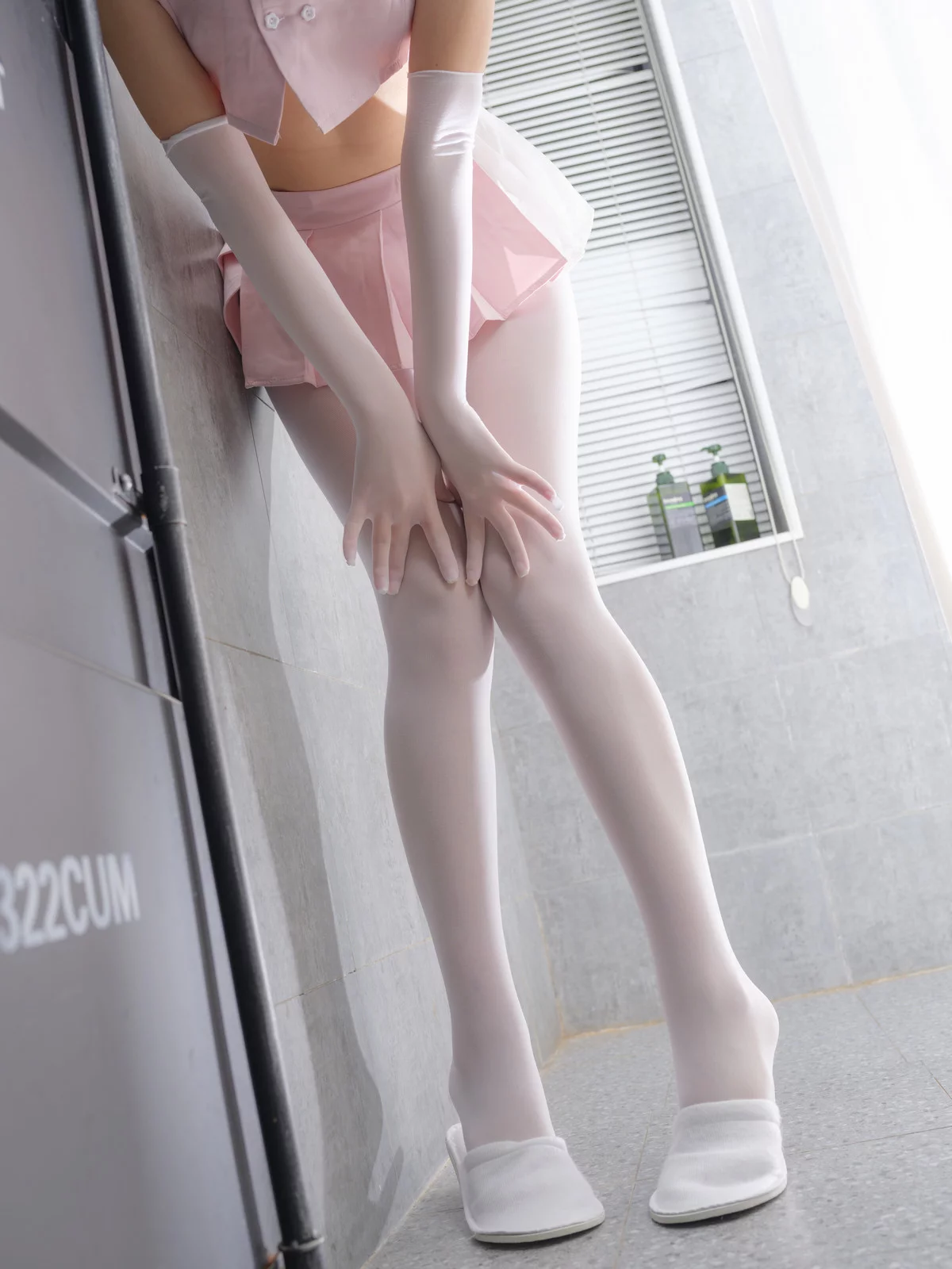 萝莉写真机构森萝财团蜃楼02主题性感粉色超短护士装配超薄无内白丝秀美腿诱惑写真103P
