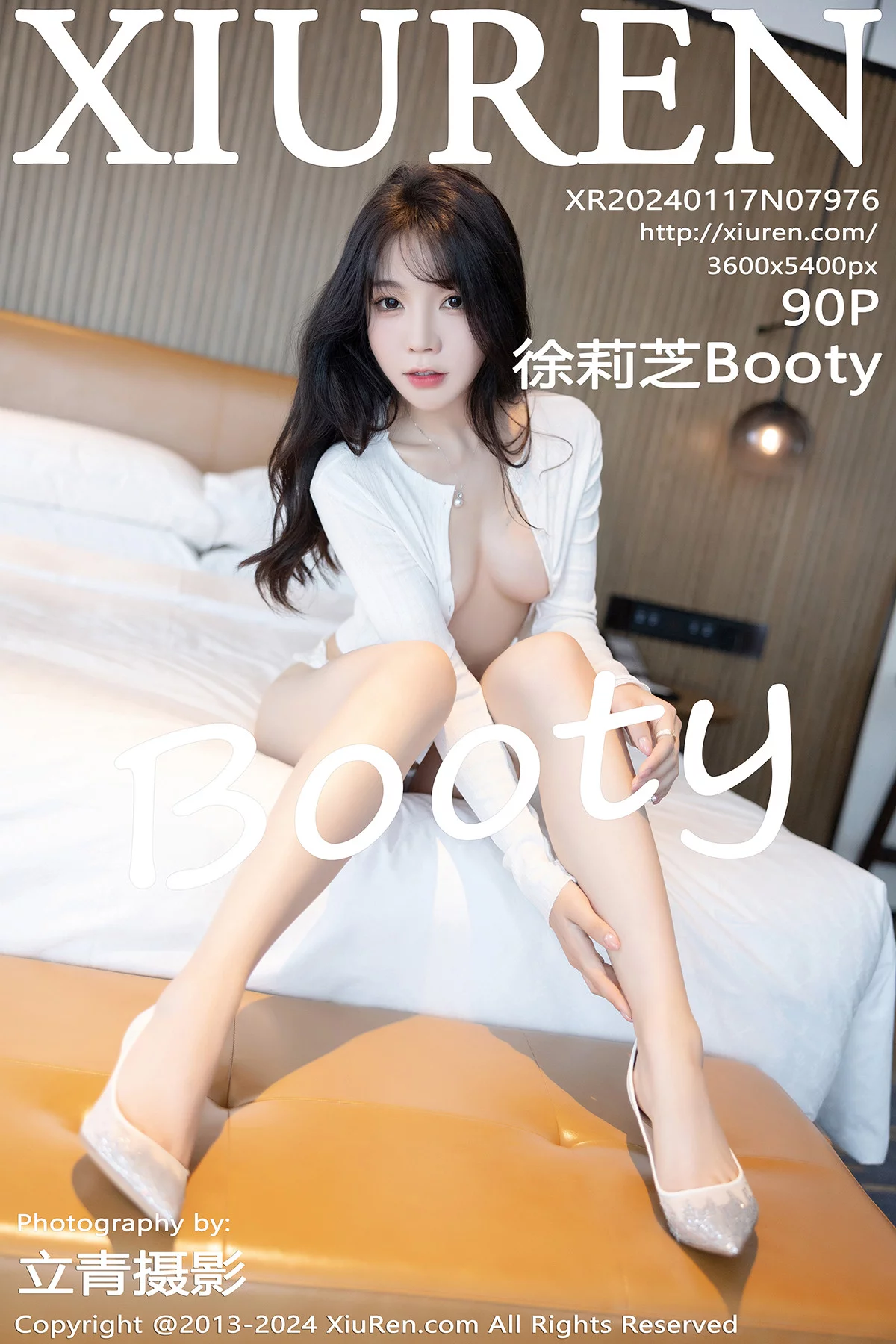 XiuRen第7976期_女神徐莉芝Booty淡蓝连衣短裙+白色蕾丝内衣秀曼妙身姿诱惑写真90P