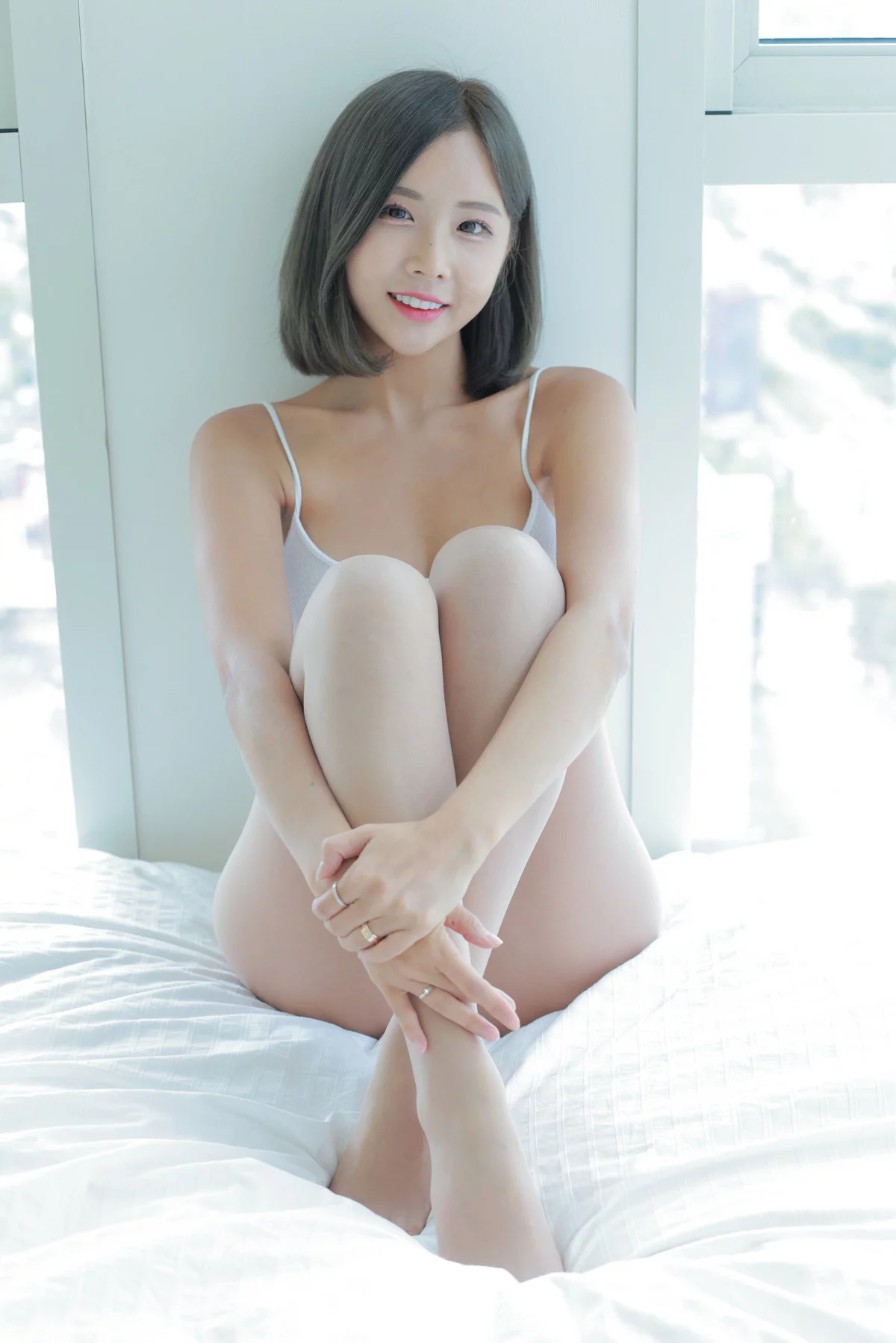 韩国美女模特Habin内衣和视频05主题性感白色内衣+白色连体衣秀丰满身材诱惑写真92P