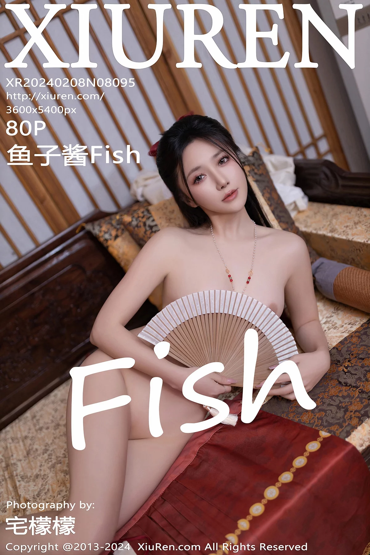 [XiuRen秀人网]No.8095_模特鱼子酱Fish贺新春主题红色服饰露红布兜秀曼妙身姿诱惑写真80P