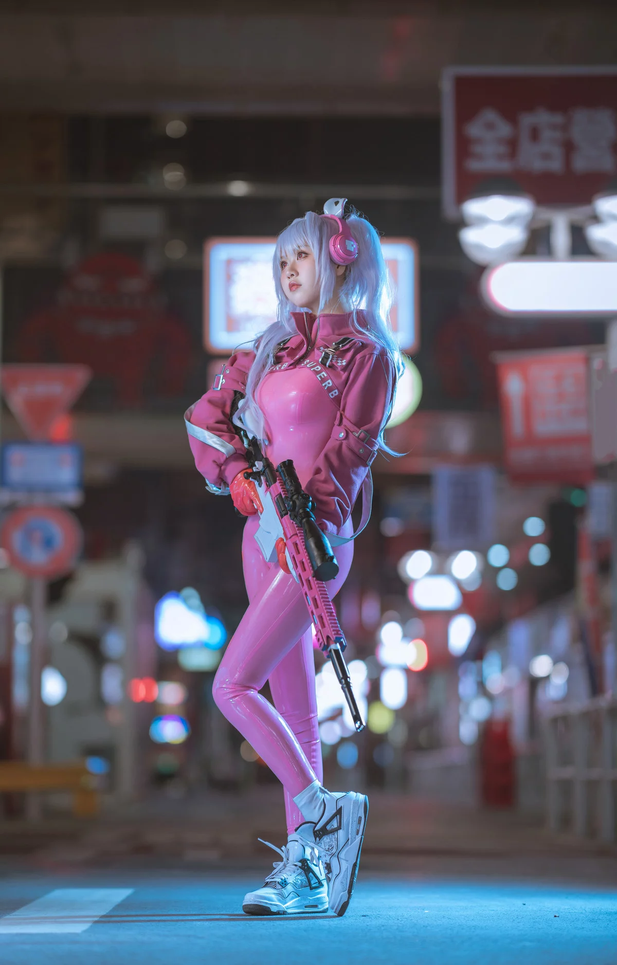 阳光美少女萌芽儿o0爱丽丝主题户外性感粉红连体衣紧身秀凹凸身材撩人诱惑写真108P