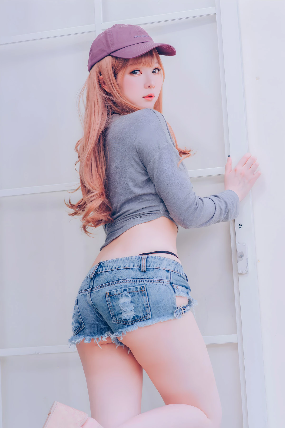 微博妹纸霜月shimo-Sugar Summer主题性感黑色蕾丝内衣配黑丝袜+豹纹内衣完美诱惑写真101P
