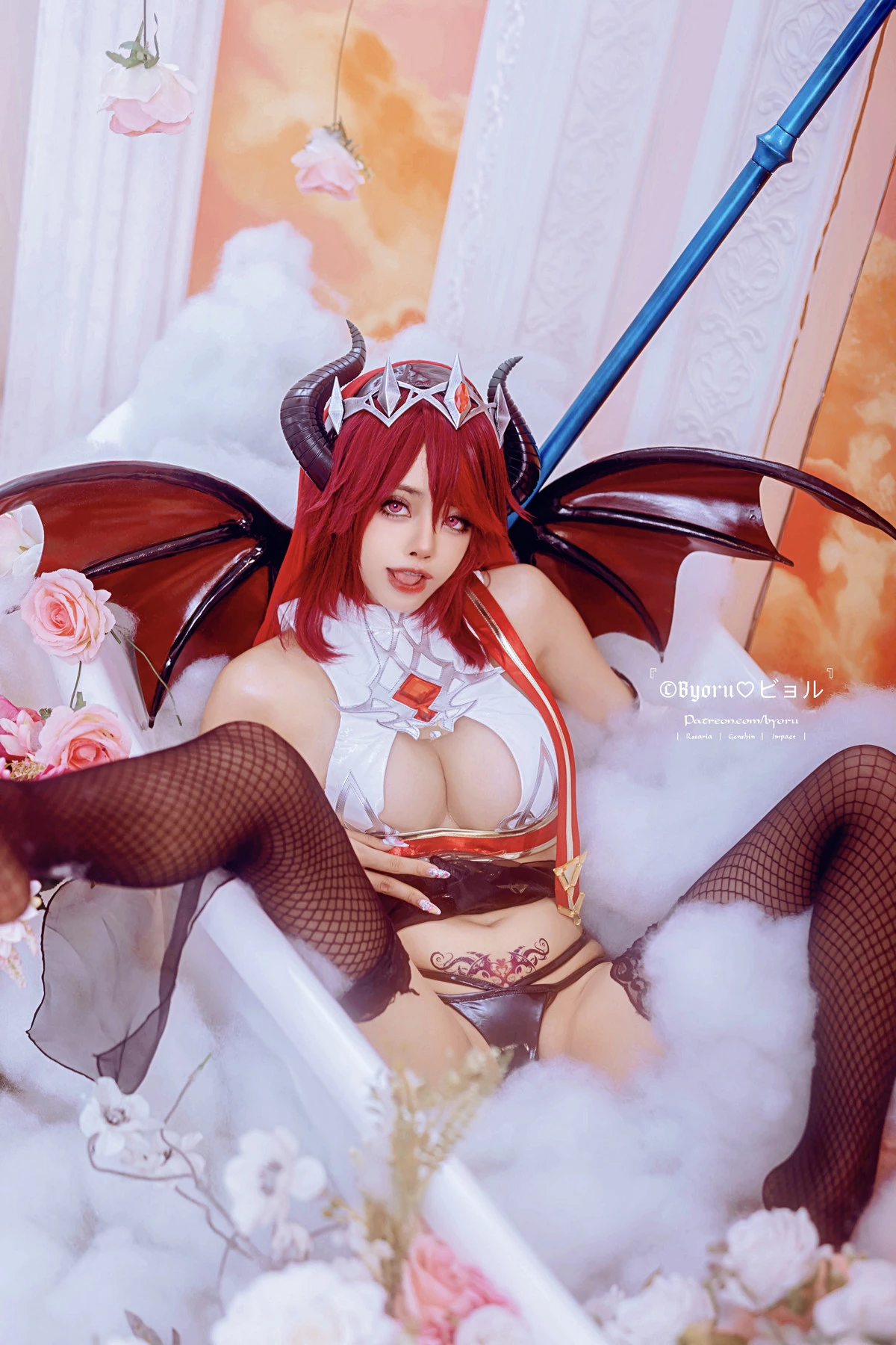 日本性感萝莉Byoru-Rosaria主题恶魔装扮性感情趣服饰配黑丝网袜秀惹火身材极致诱惑写真33P