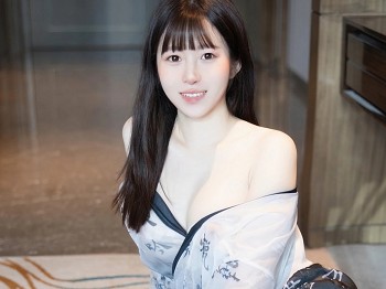XiuRen第7459期_模特林悠悠性感黑白薄纱古装服饰配黑丝袜秀曼妙身姿诱惑写真84P